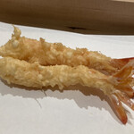 西麻布 天ぷら魚新 - 車海老の天ぷらが出てくる竹コース6600円税込、ランチはサービス料なし