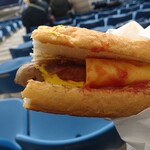 ベスト電器スタジアム - バケットにサンドしてて硬めww