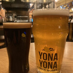 YONA YONA BEER WORKS  - 限定ビール第18弾 MILK COFFEE STOUT SMALL 250ml 780円よなよな史上初コーヒー使用ビール、軽井沢ビールクラフトザウルスペールエール1pint 550ml 1200円 