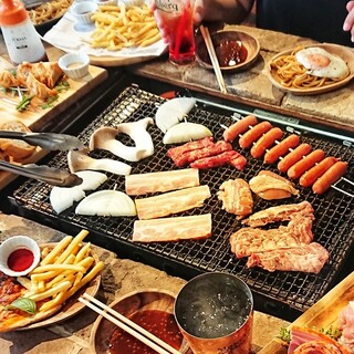 雨でもへっちゃら！手ぶらで室内BBQ♪様々なコースをご用意☆