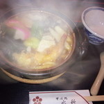 そば処 水科 - 期間限定の鍋焼きうどん850円