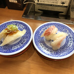 無添くら寿司 - 極み熟成ふぐポン酢 & 真鯛（各税込110円）