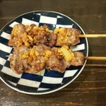 寅屋 - ハツの塩焼きガーリックソース