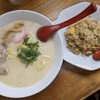 王富 - とんこつラーメンと炒飯(少)セット　¥950