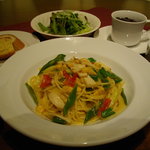 炭の花 - 週替り　ビアンコパスタランチ　シンプルだからこそ違いが出ます。