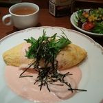 しゃぽーるーじゅ - イカと明太子クリームスープがけ