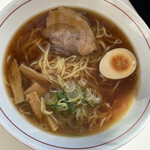 まる麺 DAINING 1000 - 醤油ラーメン（半チャーセット1280円）