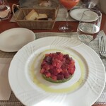 小林食堂 - マグロとトマトとアボガドのタルタル
