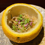 おみ乃 - ・伊達鶏とたたき野菜の和え物