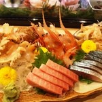 帆掛鮨 - お造り盛り合わせ（2012年12月）