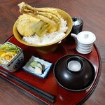 海の幸 魚長 - 穴子一本天丼