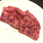 焼肉チャレンジャー - 門崎丑和牛カルビ！脂が絶妙！通常850円税込ほど！