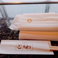 鉄板焼 ときわ - おしぼりも丈夫なタイプで破れないです笑