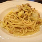 テルツォ - 鶏肉と白菜のスパゲッティ（アップ）