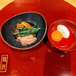 Aidukaiseki Tsuruga - 桜肉鍋は馬肉すき焼き風の味付け