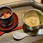 炎水 - 冷たいきな粉ムース 苺汁粉