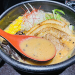 麺処 銀笹 - 銀笹の焦がし味噌ポタ