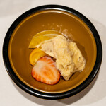 うを徳 - 2022.2 栃木スカイベリー（苺）入りアイスクリーム、奈良古都華（苺）、愛媛八朔、徳島ぷちまる（金柑）