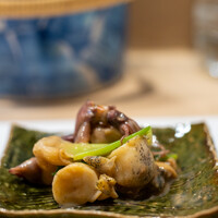 うを徳 - 2022.2 萩白バイ貝・津居山ホタルイカ・九条葱の酢味噌和え