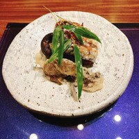 Gibier MIYAMA - 太刀魚 月の輪熊 ドライトマト。熊肉とトマトはなんと太刀魚の中にサンドされてました。