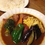 スープカレー　カムイ - エビオム＆ベーコン