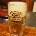 成吉思汗 大黒屋 - 生ビール（2012年12月）