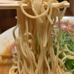 京都ラーメン 森井 - 麺　アップ