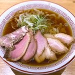 超多加水自家製手揉み麺 きたかた食堂 - 名物肉そば￥950　2022.2.18