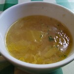 カフェ・ド・ラパン - 飾り気のない、素朴なスープ。美味しい。