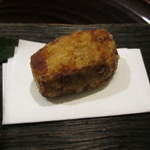 広尾 一会 - 大阪・富田林の海老芋を揚げたもの。