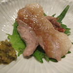 くろぎ - 梅山豚の塩焼 柚子胡椒