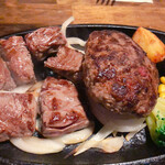 ステーキ&ハンバーグ かな井 - よくばりランチ