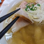 日陰 - チャーシューの厚さ