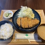 とんかつ宗 - 上ロースかつ定食1500円