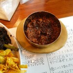 かりい食堂 - ②の別椀のネバーエンディング～～要するに納豆キーマカレー