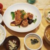 おぼんdeごはん - 今週のお肉の定食（鶏の唐揚げ明太ポン酢定食）＋おだしとろろ