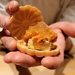 銀座 しのはら - フォアグラ最中