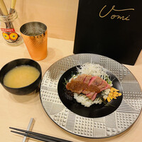 Uomi - 赤身ステーキ丼(税込1200円)