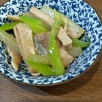 中華料理　美味香 - 葱と細い肉の油の和え物