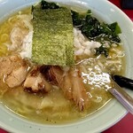 ラーメン つち家 - 塩ラーメン(+ワンタン)