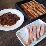 Yakiniku Tabe Hudaipurupuruhorumon - ベーコン レバー 味付け牛バラ