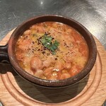 Tomato stew with vegetables and natural white soybeans Ribollita