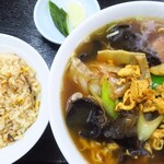 一寛 - ムースーメン＆半チャーハン