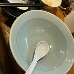 佐野ラ－メン たかの - 綺麗に完飲完食！