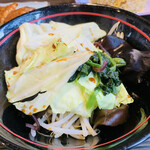 横浜家系ラーメン勝星家 - トッピング　野菜