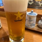 旭寿司 - 生ビール