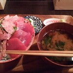 MAGURO GARAGE - 特上本まぐろ丼＋ご飯大盛