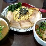 Hokkaidou Ramen Haru - チャーシューつけ麺、ミニチャーシュー丼