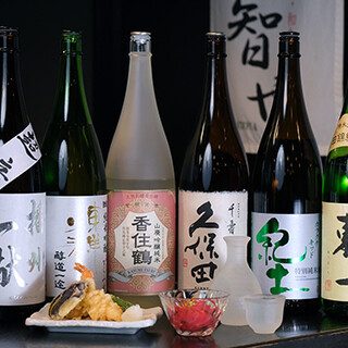 Enjoy a variety of carefully sourced local sake to go with your meal.