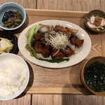 食堂ぶた - 黒酢酢豚定食@1,600円